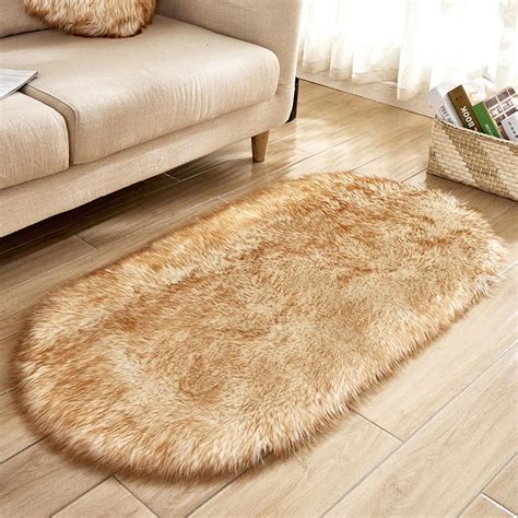 cheap faux sheepskin area rug